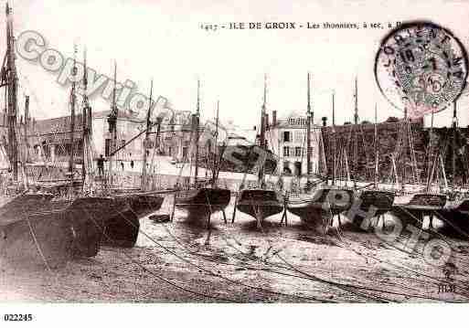 Ville de GROIX, carte postale ancienne Ville de GROIX, carte postale ancienne