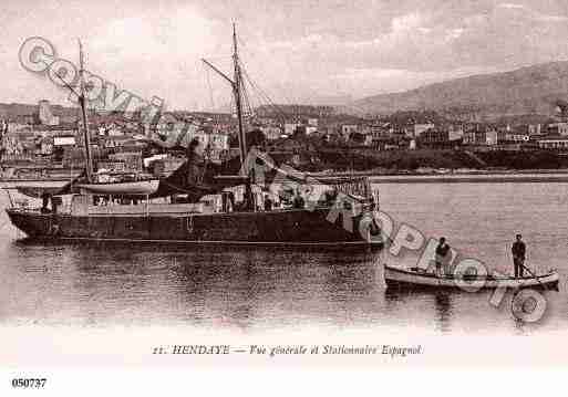 Ville de HENDAYE, carte postale ancienne