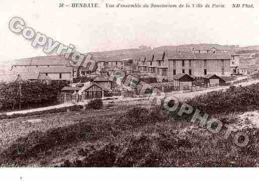 Ville de HENDAYE, carte postale ancienne