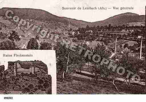 Ville de LEMBACH, carte postale ancienne