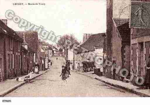 Ville de LEUGNY, carte postale ancienne