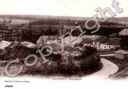 Ville de LOUVERGNY, carte postale ancienne