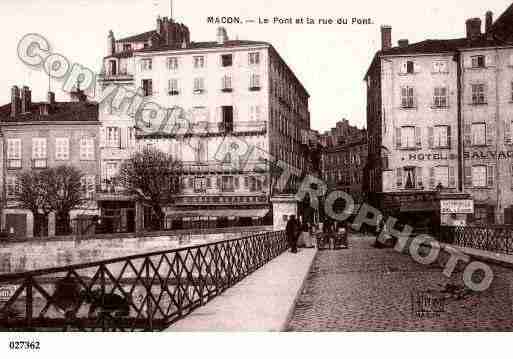 Ville de MACON, carte postale ancienne