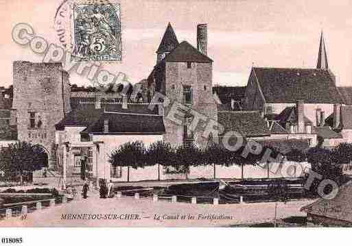 Ville de MENNETOUSURCHER, carte postale ancienne