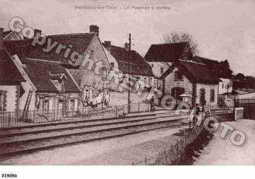 Ville de MENNETOUSURCHER, carte postale ancienne