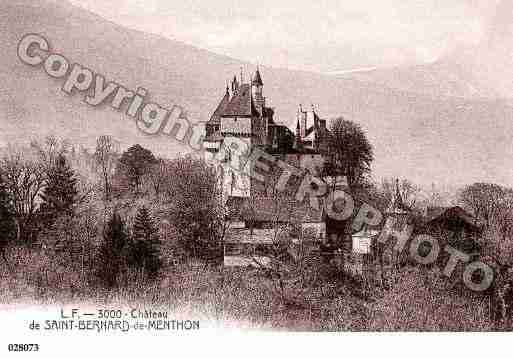 Ville de MENTHON, carte postale ancienne