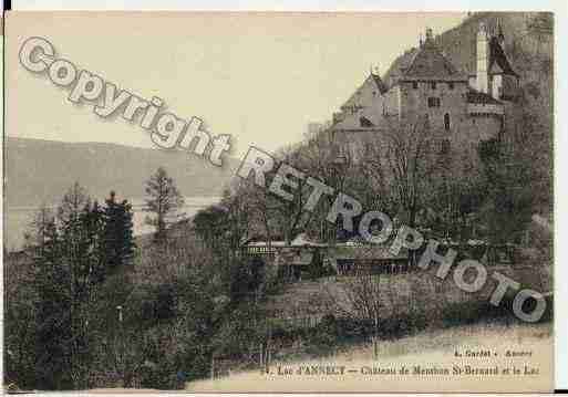 Ville de MENTHON, carte postale ancienne