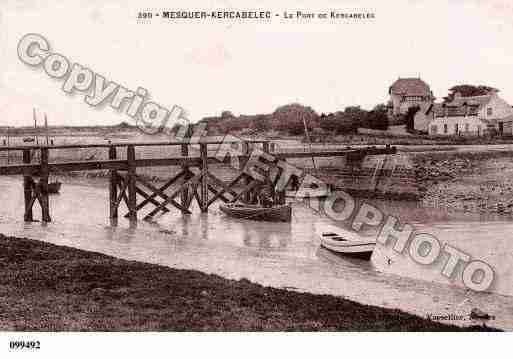 Ville de MESQUER, carte postale ancienne