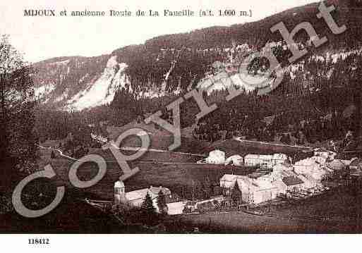 Ville de MIJOUX, carte postale ancienne