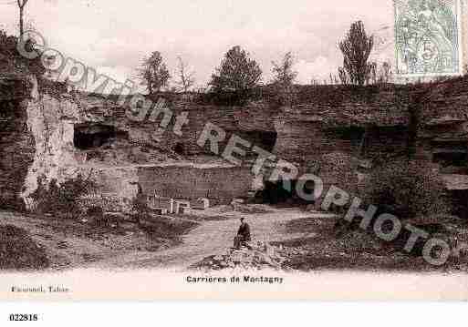 Ville de MONTAGNYENVEXIN, carte postale ancienne