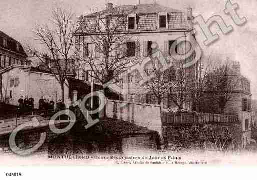 Ville de MONTBELIARD, carte postale ancienne