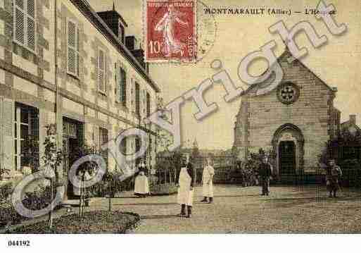 Ville de MONTMARAULT, carte postale ancienne