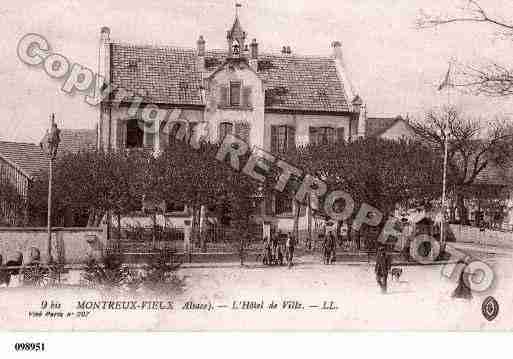 Ville de MONTREUXVIEUX, carte postale ancienne