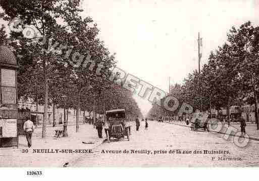 Ville de NEUILLYSURSEINE, carte postale ancienne