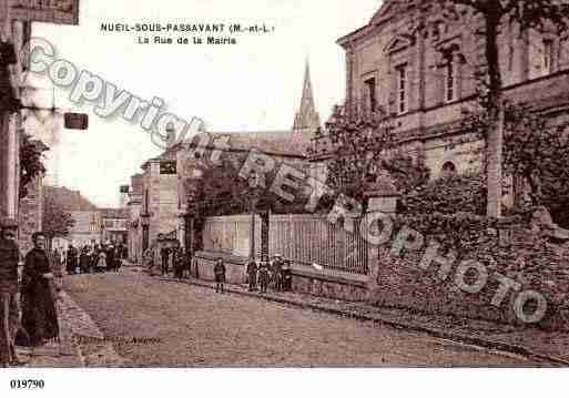 Ville de NUEILSURLAYON, carte postale ancienne Ville de NUEILSURLAYON, carte postale ancienne