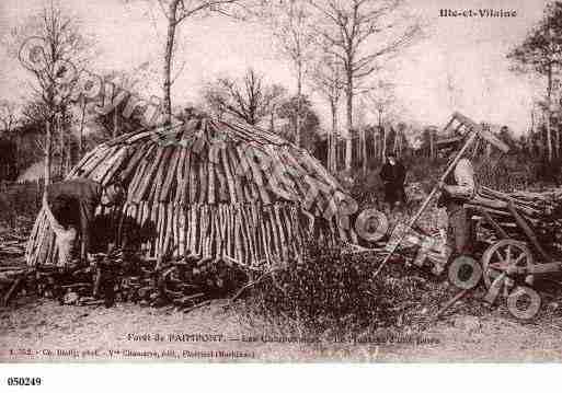 Ville de PAIMPONT, carte postale ancienne