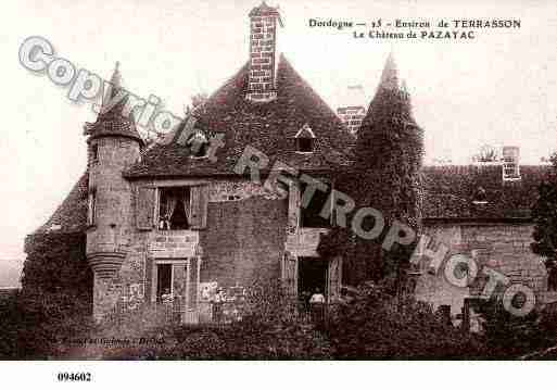 Ville de PAZAYAC, carte postale ancienne