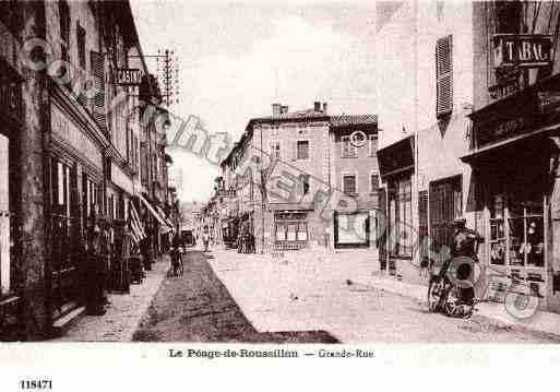 Ville de PEAGEDEROUSSILLON(LE), carte postale ancienne