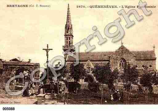 Ville de QUEMENEVEN, carte postale ancienne Ville de QUEMENEVEN, carte postale ancienne