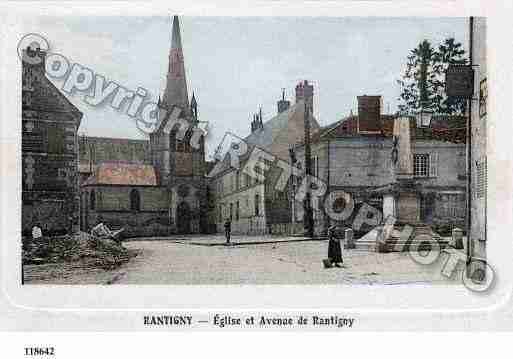 Ville de RANTIGNY, carte postale ancienne