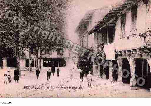 Ville de REALVILLE, carte postale ancienne