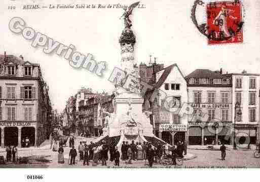 Ville de REIMS, carte postale ancienne