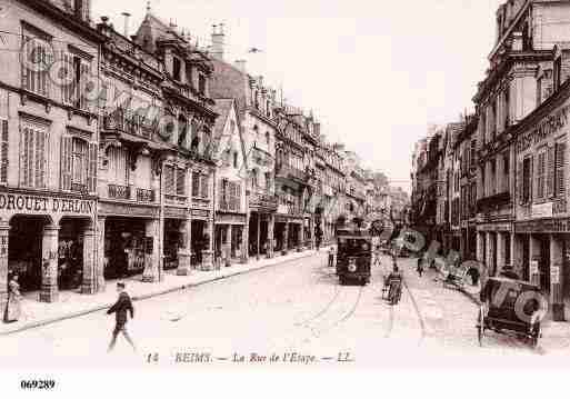 Ville de REIMS, carte postale ancienne