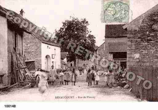 Ville de RENAUCOURT, carte postale ancienne