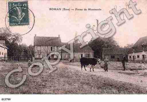 Ville de ROMAN, carte postale ancienne