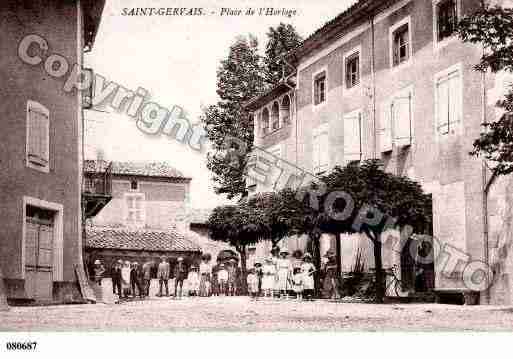 Ville de SAINTGERVAISSURROUBION, carte postale ancienne