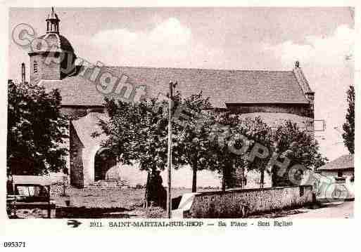 Ville de SAINTMARTIALSURISOP, carte postale ancienne