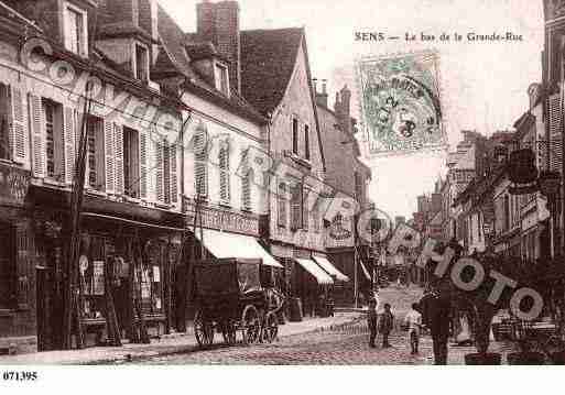 Ville de SENS, carte postale ancienne