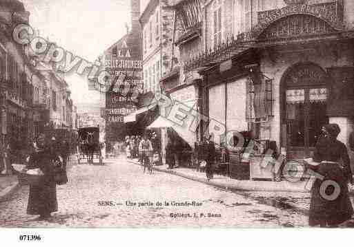 Ville de SENS, carte postale ancienne