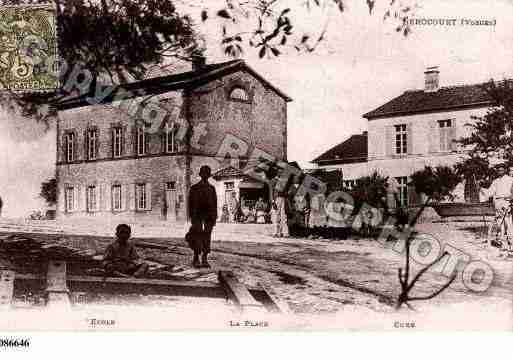 Ville de SEROCOURT, carte postale ancienne