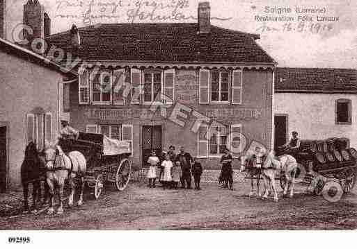 Ville de SOLGNE, carte postale ancienne