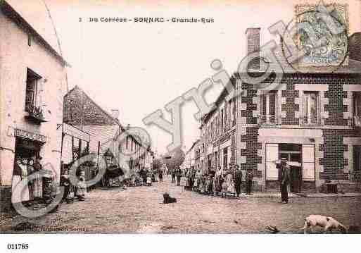 Ville de SORNAC, carte postale ancienne