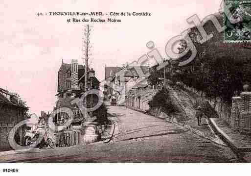 Ville de TROUVILLESURMER, carte postale ancienne