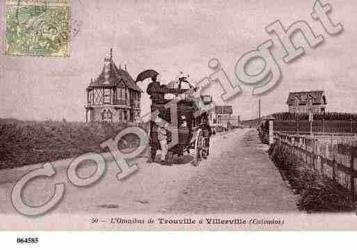 Ville de TROUVILLESURMER, carte postale ancienne
