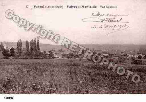 Ville de VAIVREETMONTOILLE, carte postale ancienne