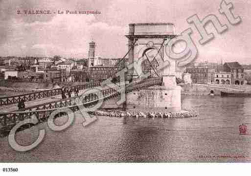 Ville de VALENCE, carte postale ancienne