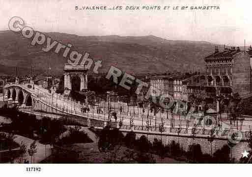 Ville de VALENCE, carte postale ancienne