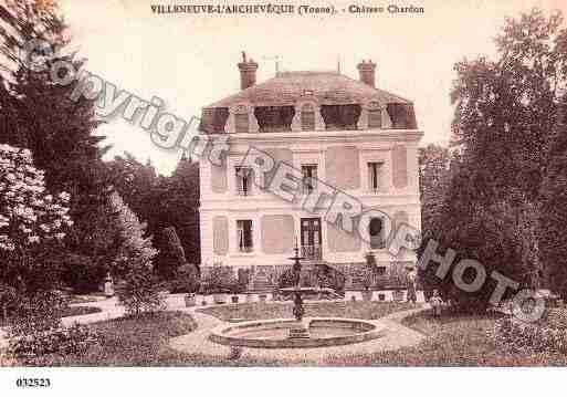 Ville de VILLENEUVEL'ARCHEVEQUE, carte postale ancienne