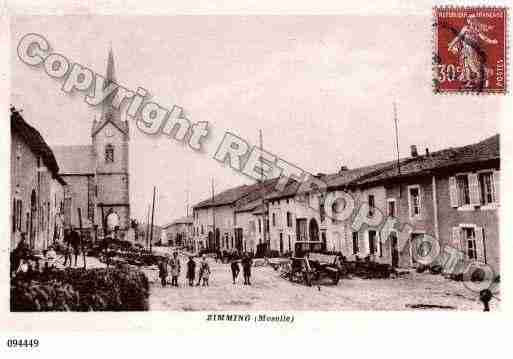 Ville de ZIMMING, carte postale ancienne