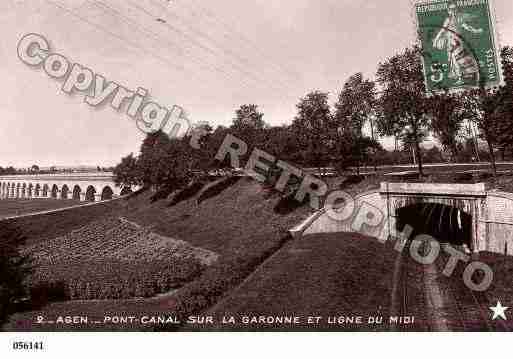 Ville de AGEN, carte postale ancienne