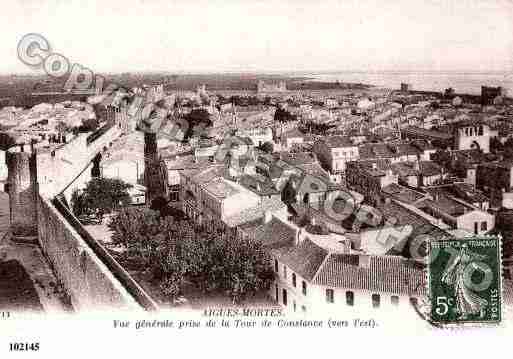 Ville de AIGUESMORTES, carte postale ancienne