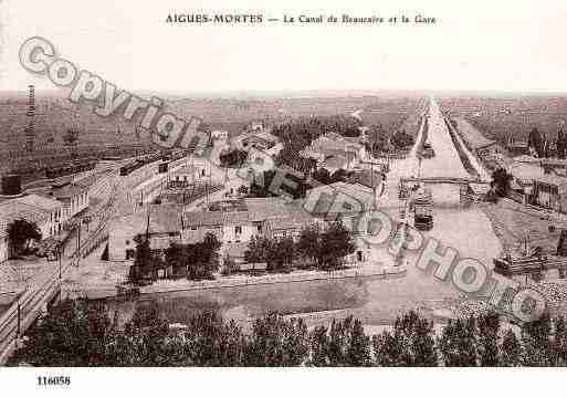 Ville de AIGUESMORTES, carte postale ancienne