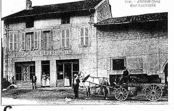 Ville de AROMAS, carte postale ancienne