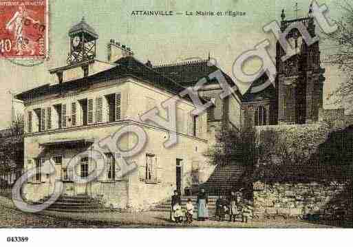 Ville de ATTAINVILLE, carte postale ancienne