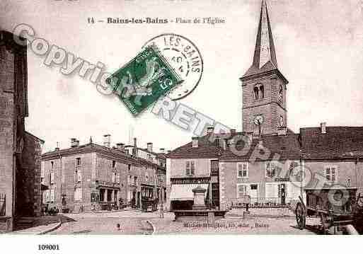 Ville de BAINSLESBAINS, carte postale ancienne