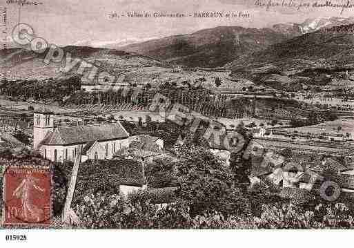 Ville de BARRAUX, carte postale ancienne